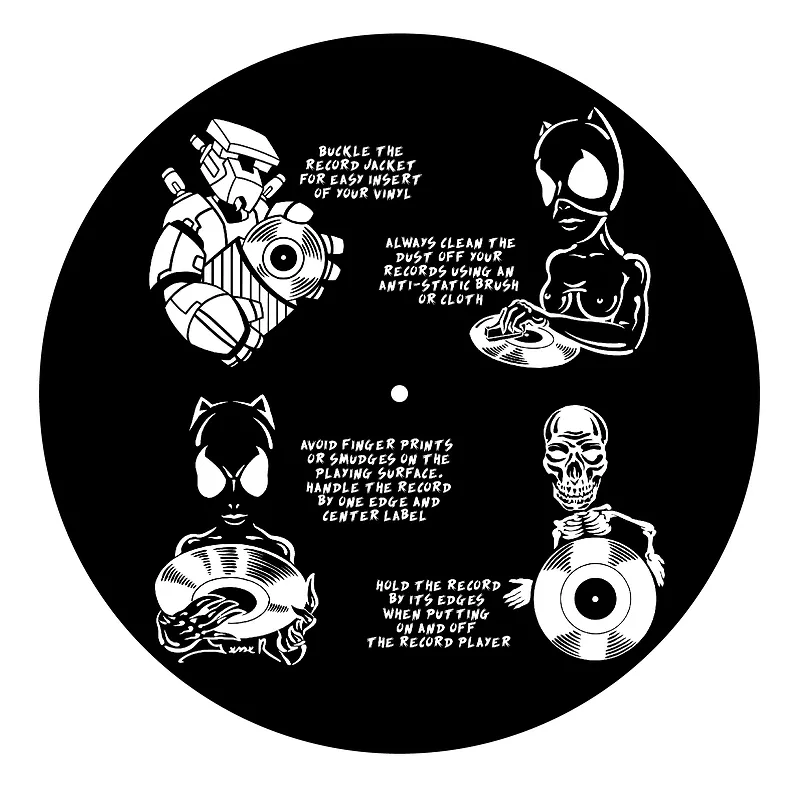 Slipmat Black - Robot