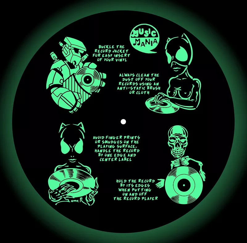 Slipmat Glow In The Dark