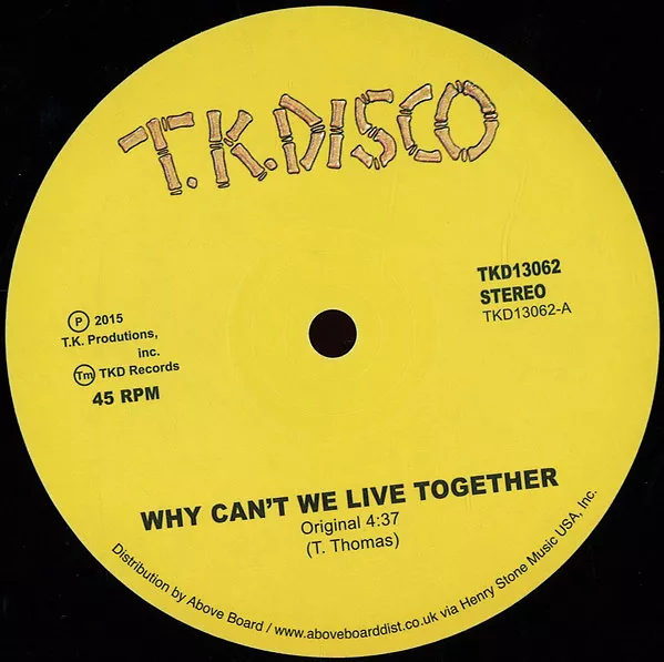 Why Can't We Live Together - Yellow Vinyl