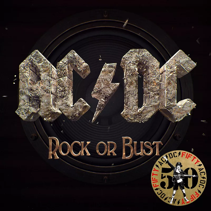 Rock Or Bust - Gold Metallic Vinyl