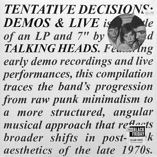 Tentative Decisions: Demos & Live - RSD Black Friday Edition