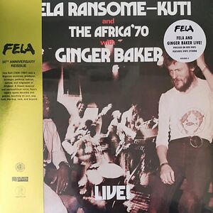 Live With Ginger Baker - Red vinyl 2LP by Fela Kuti