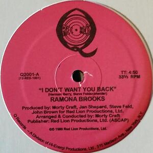 I Don't Want You Back by Ramona Brooks