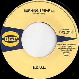 Burning Spear  by S.O.U.L.