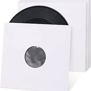 50 x 12" Antistatic Poly-Lined Inner Record Sleeves - White by Merchandise 