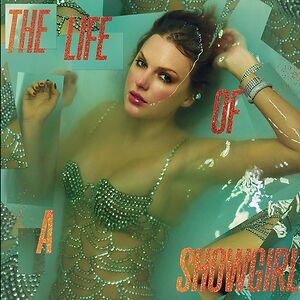 The Life of a Showgirl: Sweat And Vanilla Perfume Portofino Orange Glitter Vinyl by Taylor Swift