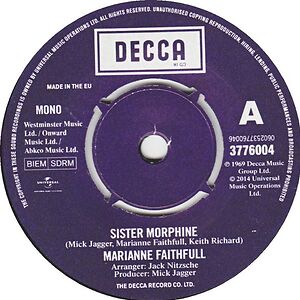 Sister Morphine by Marianne Faithfull