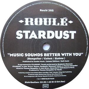 Music Sounds Better With You by Stardust
