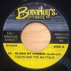 54 - 46 Was my Number (Slow Cut) by Toots & The Maytals