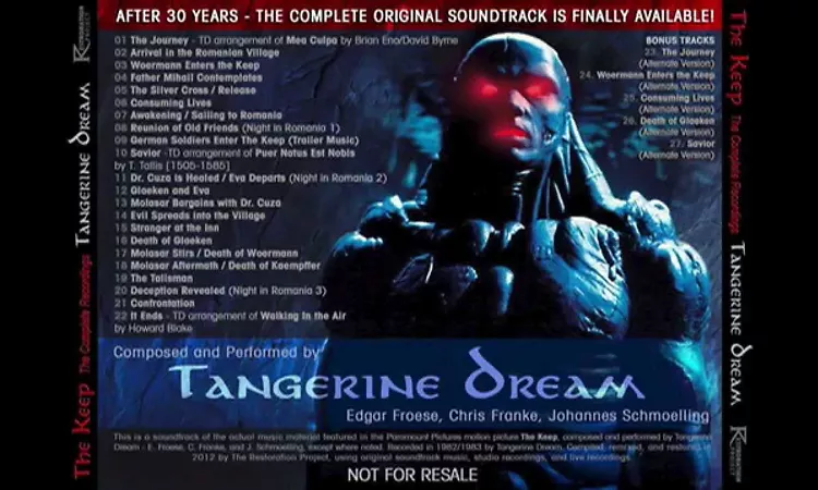 THE KEEP CD2 Original Soundtrack-Complete Recordings