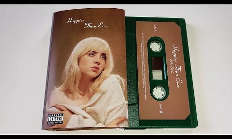 Billie Eilish - Happier Than Ever / mint green cassette unboxing /