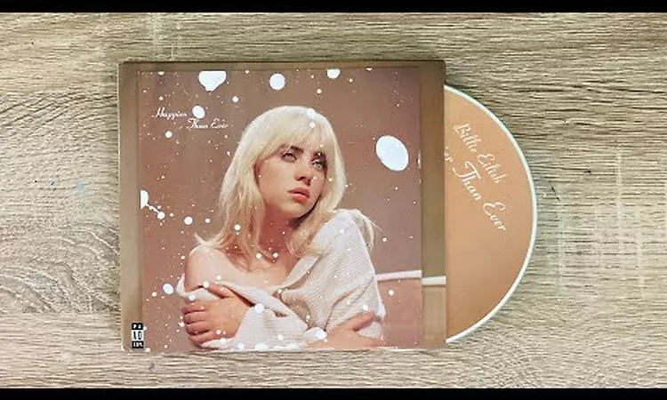 Billie Eilish Happier Than Ever Splattered cd unboxing