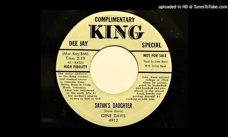 Gene Davis - Satan's Daughter (King 4912)