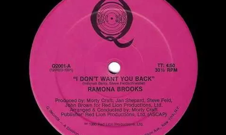 Ramona Brooks - I Don't Want You Back  (1980)
