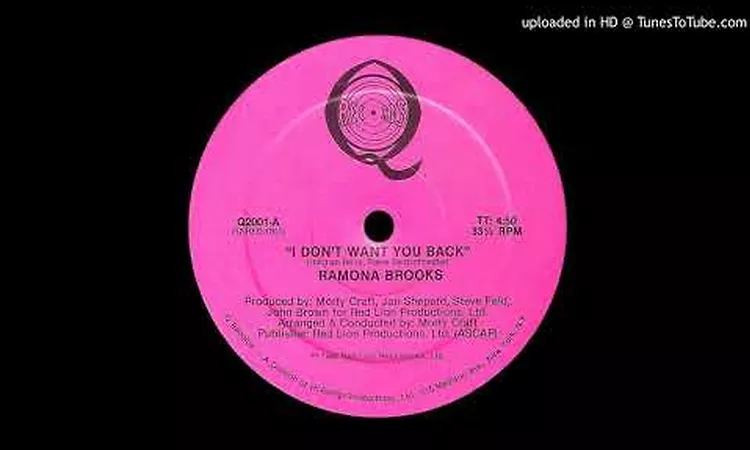 Ramona Brooks - I don't want you back ''Edit'' (1980)