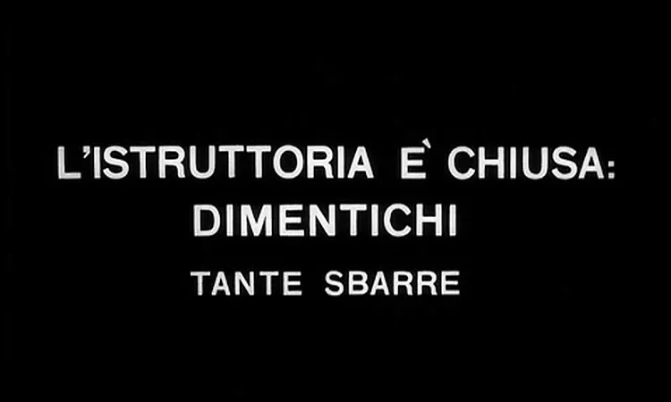 L'istruttoria ? chiusa: dimentichi (1972) - Open Credits