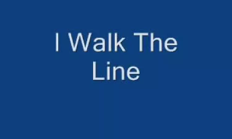 Johnny Cash - I Walk The Line (Lyrics)
