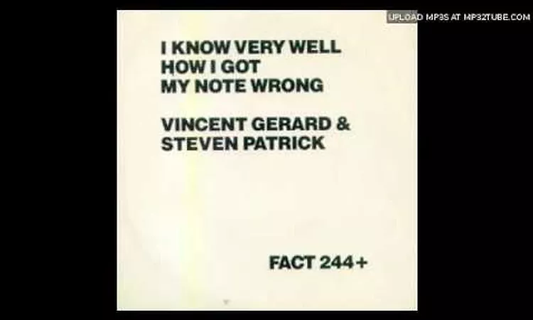 FACT244+/I Know Very Well How I Got My Note Wrong
