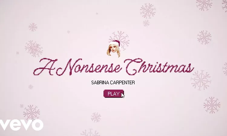 Sabrina Carpenter - A Nonsense Christmas (Lyric Video)