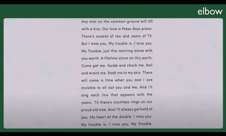 elbow - My Trouble (Official)