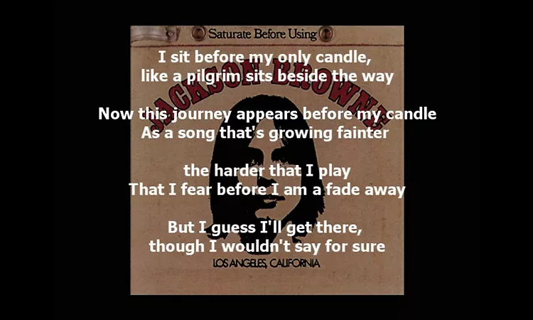 SONG FOR ADAM - JACKSON BROWNE 1972  (HD HQ Lyrics)