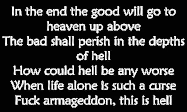 Bad Religion - Fuck Armageddon... This Is Hell (Lyrics)