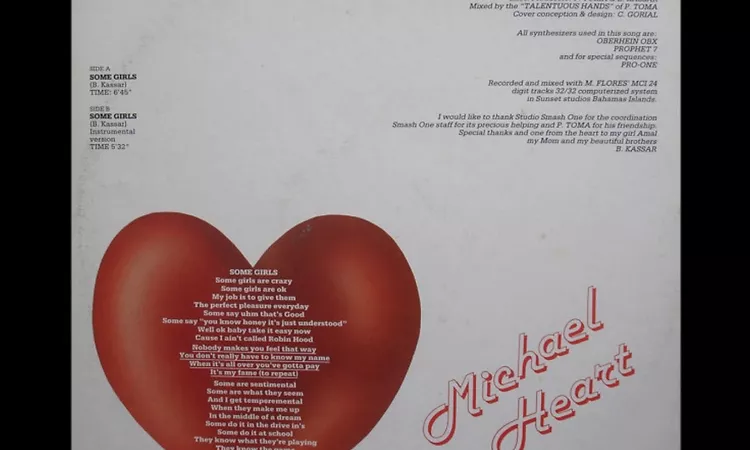 Michael Heart - Some Girls (Instrumental) 1983