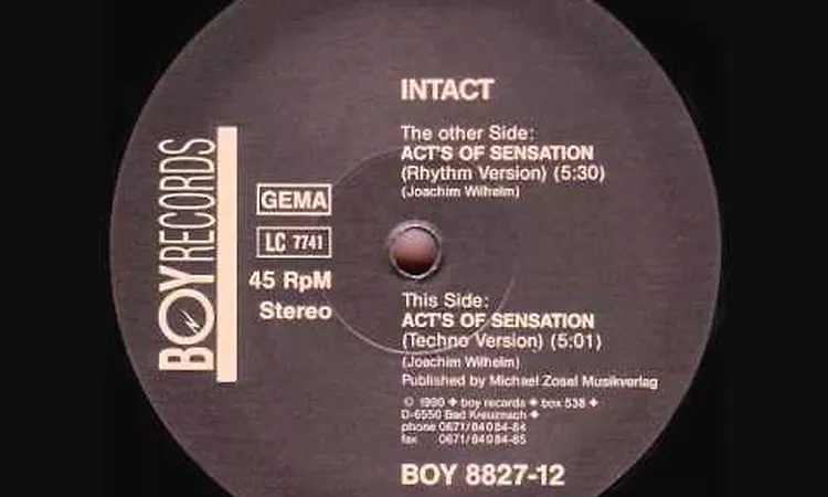 INTACT - ACT'S OF SENSATION (TECHNO VERSION)  1990