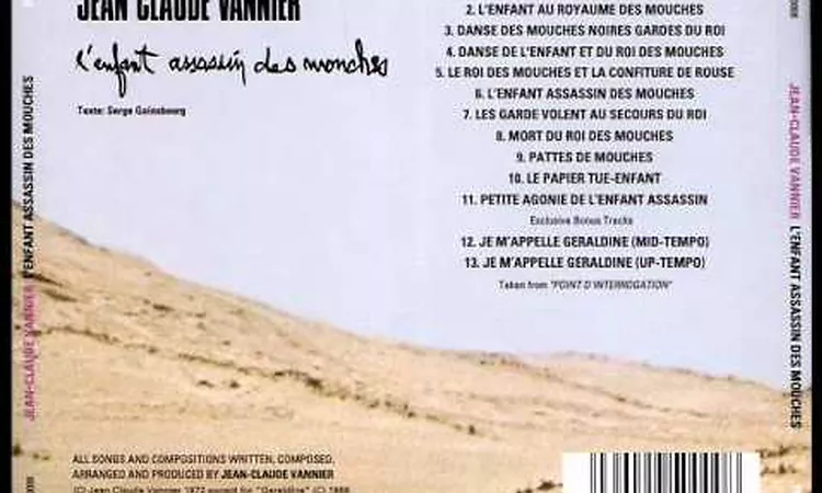 Jean-Claude Vannier - L'enfant assassin des mouches - Les gardes volent au secours du roi