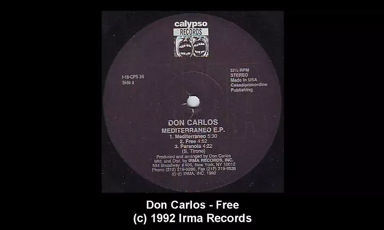 Don Carlos - Free (Mediterraneo E.P.)