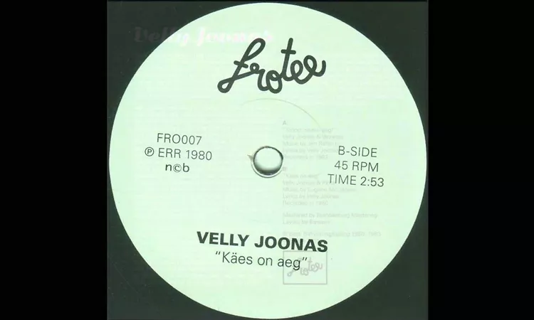 Velly Joonas - K?es On Aeg