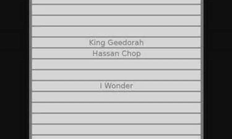 King Geedorah ft. Hassan Chop - I Wonder