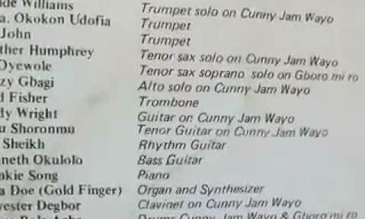 Cunny Jam Wayo - Shina Williams & his African Percussion