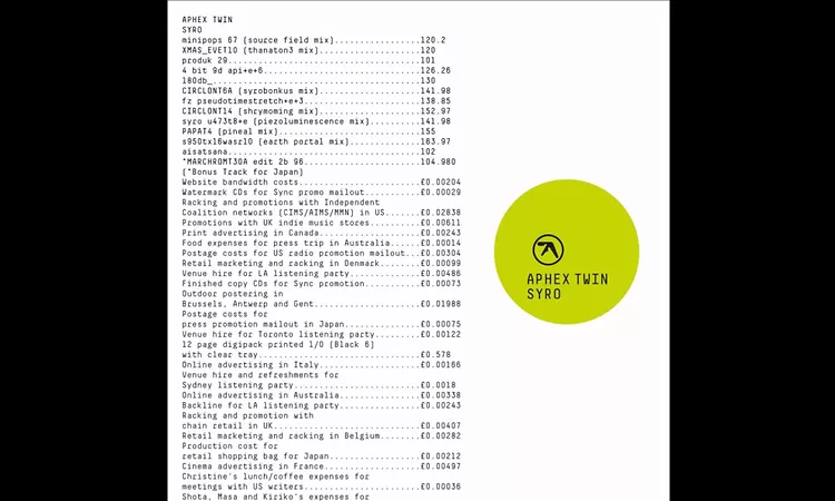Aphex Twin - end E2