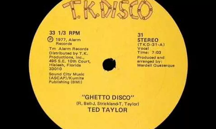 Ted Taylor - Ghetto disco  (Re-edit)