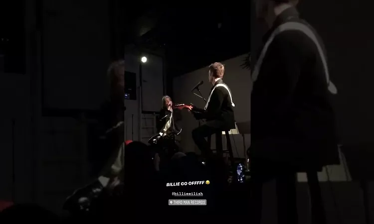 Billie Eilish Bad Guy - sings sad type at secret show at Nashville's Third Man Records live 2019