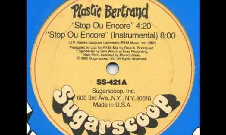 Plastic Bertrand - Stop Ou Encore (Instrumental)
